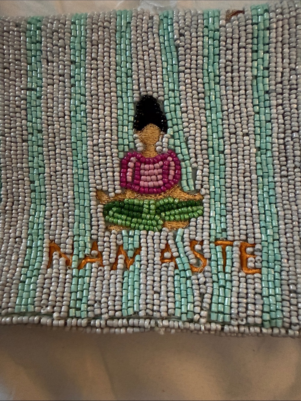 Beaded namaste yoga flap closure viral purse TJ Maxx Marshall’s
New - Picture 10 of 11